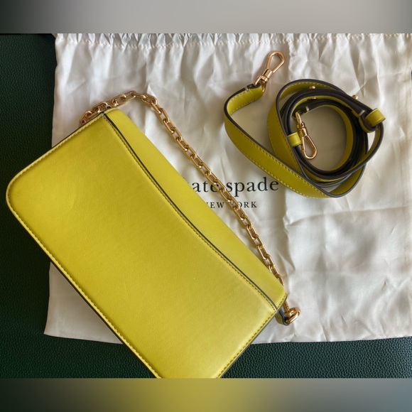 Kate Spade Yellow Chain Strap Shoulder Bag - Picture 4 of 4